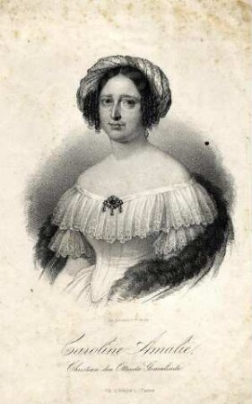 Bildnis von Caroline Amalie (1796-1881), Königin von Dänemark