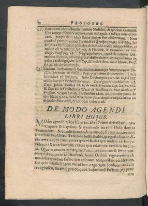 De Modo Agendi Libri Huius.