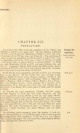Chapter III. Population