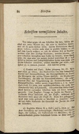 Schriften vermischten Inhalts.