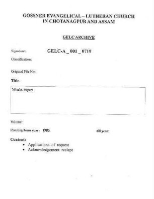 Misc. Papers