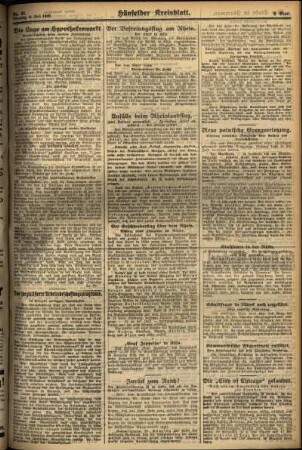 Zweite Ausgabe vom Dienstag, den 08. Juli 1930.