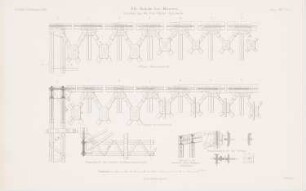 Elbbrücke, Meißen: Details eines Überbaus (aus: Atlas zur Zeitschrift für Bauwesen, hrsg. v. G. Erbkam, Jg. 18, 1868)