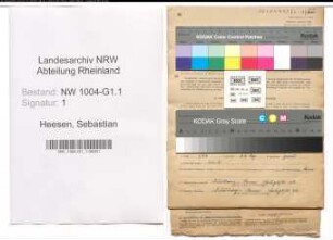 Entnazifizierung Sebastian Heesen , geb. 12.10.1874 (Landwirt)