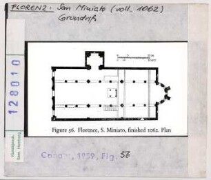 Florenz: S. Miniato, Grundriss