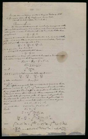 Brief von Bernhard Riemann an Enrico Betti. [Göttingen], 21.1.1864