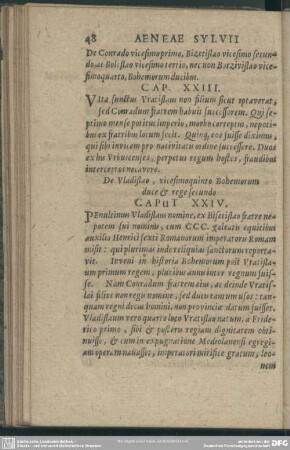 Cap. XXIII. De Conrado vicesimo primo, Bizetisloa vicesimo secundo, ac Boleslao vicesimo tertio, nec non Borzivislao vicesimo quarto Bohemorum ducibus