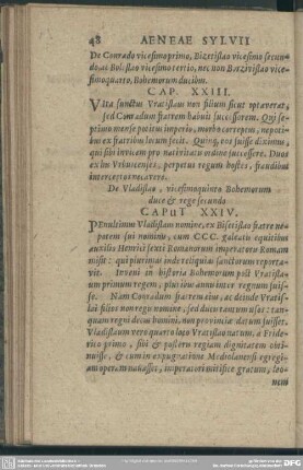 Cap. XXIII. De Conrado vicesimo primo, Bizetisloa vicesimo secundo, ac Boleslao vicesimo tertio, nec non Borzivislao vicesimo quarto Bohemorum ducibus