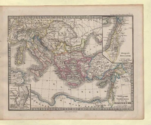 Sued Europa und Vorder Asien zur Zeit der Kreuzzüge, Koenigreich Jerusalem, Jerusalem