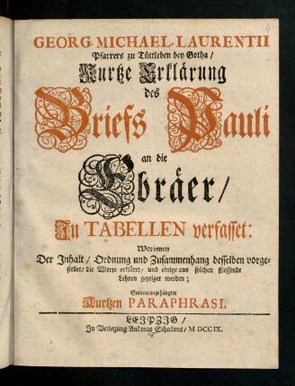 a1r-a1v, Titelblatt