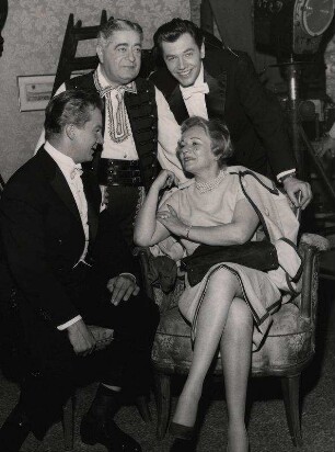 Rudolf Schock, Bela Pasztor, Gerhard Riedmann, Vera Kálmán