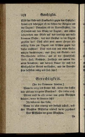 Gerechtigkeit.
