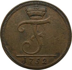 Münze, 1/2 Kreuzer, 1752