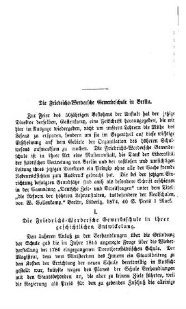Die Friedrichs-Werdersche Gewerbeschule in Berlin