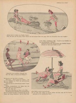 "Komm doch ein bißchen ins Wasser, Trude!"