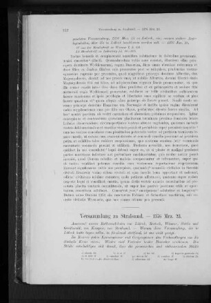 Versammlung zu Stralsund. - 1376 Mrz. 23.