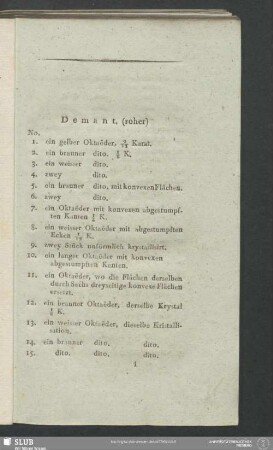 Demant. (roher)