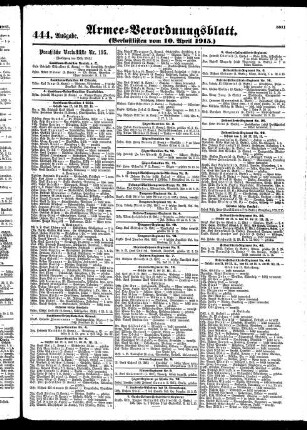 444.Ausgabe. Samstag, 10. April 1915