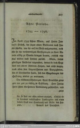 Achte Periode. 1795 - 1796