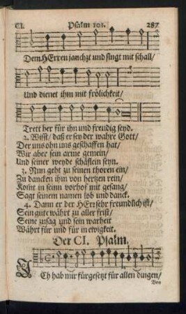 Der CI. - CXX. Psalm.