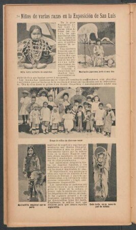 Niños de varias razas en la Exposición de San Luis
