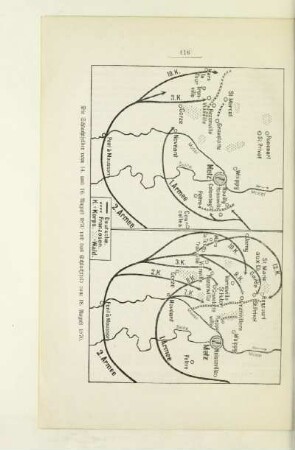 Die Schlachtfelder vom 14. und 16. August und das Schlachtfeld vom 18. August 1870