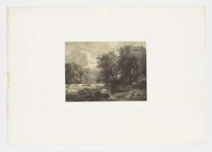Berglandschaft mit See, Blatt 76 der Folge "Werke"
