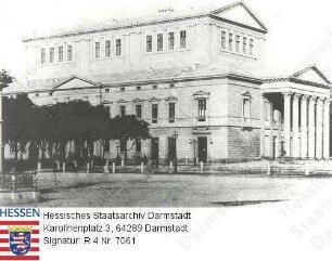 Darmstadt, Hoftheater / Südwest-Ansicht