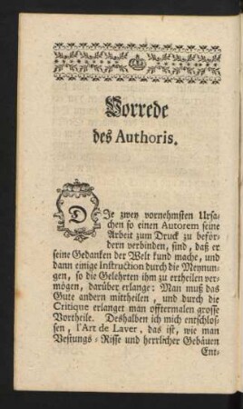 Vorrede des Authoris.