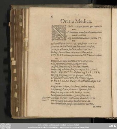 Oratio Medica.