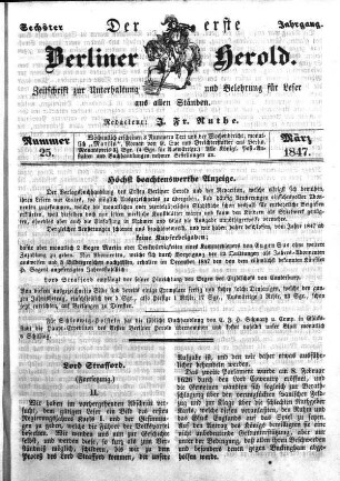 Nummer 25, März 1847