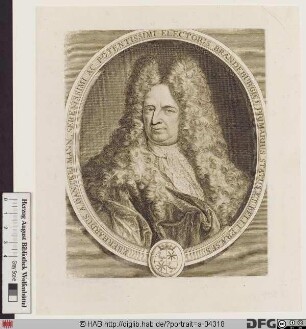 Bildnis Eberhard (Christoph Balthasar) Danckelmann (1695 Frhr. von)