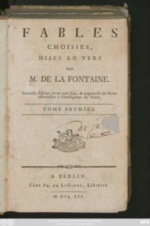 T. 1: Fables Choisies, Mises En Vers