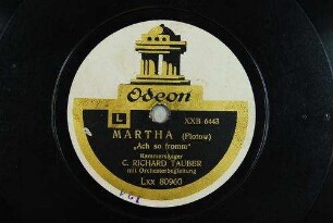 Martha : "Ach so fromm" / (Flotow)