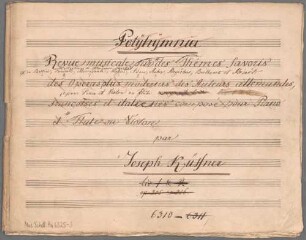 "Revue musicale, 1 - fl (vl), pf; op. 305". - BSB Mus.Schott.Ha 6325-3