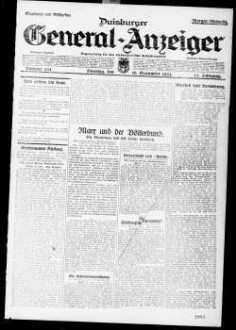 Duisburger General-Anzeiger. 1914-1935