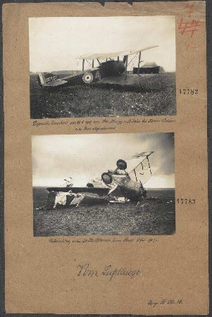 Überschlag eines 200-PS-Albatros' beim Start
