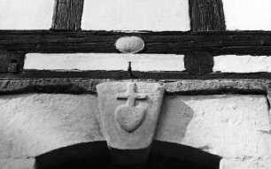 Reinsberg-Neukirchen. Funkes Mühle, Schlußstein des Eingangs
