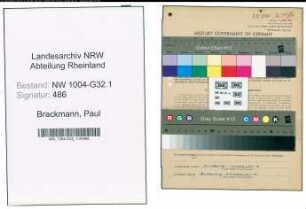 Entnazifizierung Paul Brackmann , geb. 19.07.1902 (Lehrer)