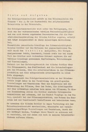 Ziele und Aufgaben
