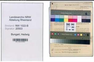 Entnazifizierung Hedwig Bungart , geb. 23.06.1913 (Kontoristin)