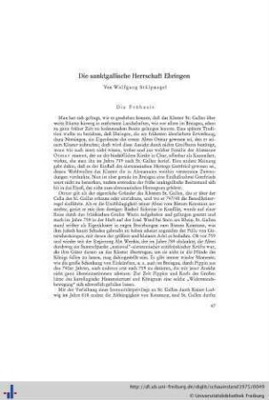 Die sanktgallische Herrschaft Ebringen.