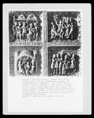 Reliefzyklus mit der Geschichte Josephs und seiner Brüder