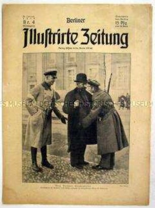 Wochenzeitschrift "Berliner Illustrirte Zeitung" zum Spartakus-Aufstand in Berlin