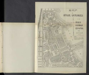 Map to official catalogues of the World's Columbian Exposition.