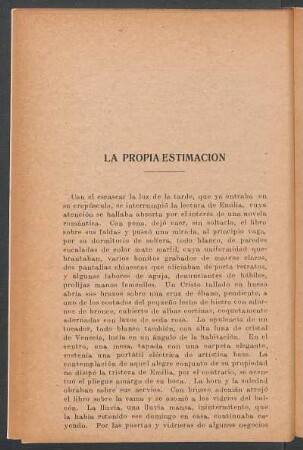 La propia estimación