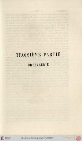 Troisième partie: Orfévrerie