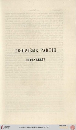 Troisième partie: Orfévrerie
