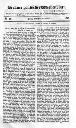 No 39, 26. September 1835
