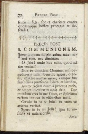 Preces post S. Communionem.